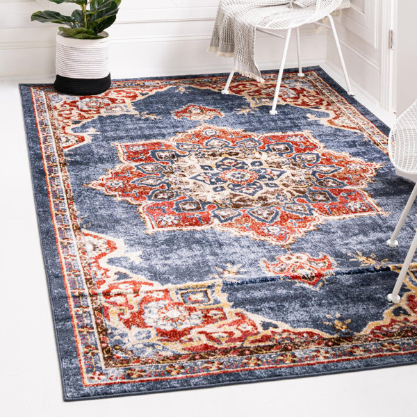 Navy Blue 3x5 Rug | Wayfair